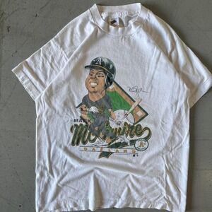 90s Mark Mcgwire T shirt Mens Large Single Stitch
